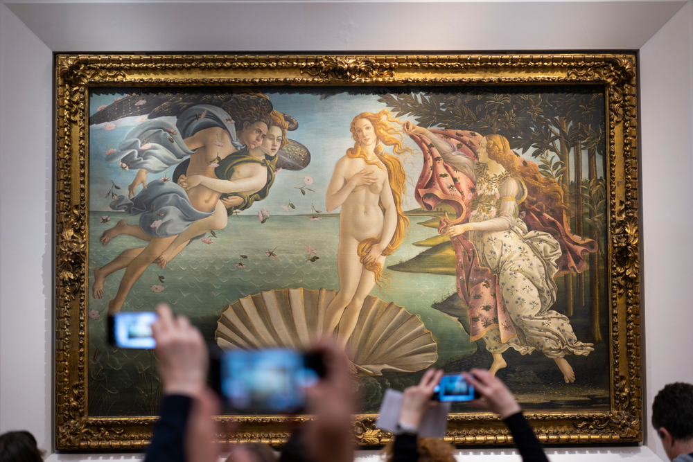 Visit FLORENCE, ITALY to see "Birth of Venus" painting in museum